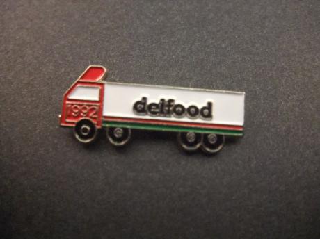 Vrachtwagen voedingsdistributeur Delfood(Brussel)België
